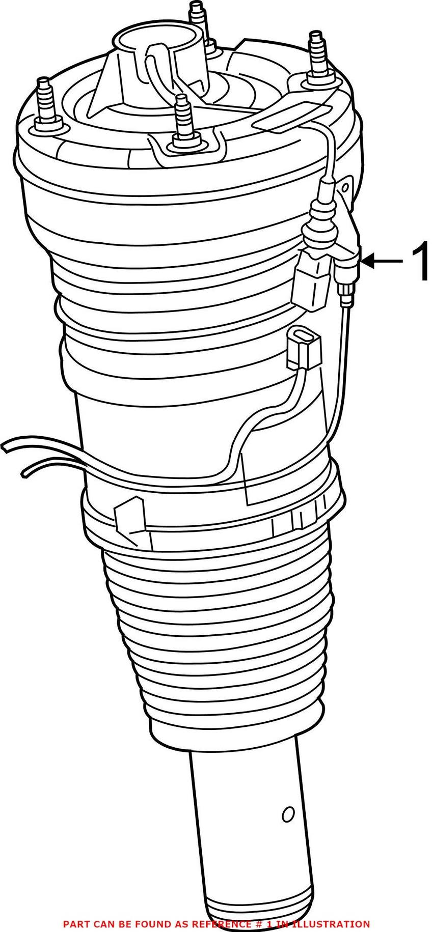 Audi Shock Absorber - Front 4G0616039AL